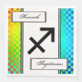 Serviette En Papier Symbole zodiaque Sagittarius Stand par Kenneth Yon (Devant)