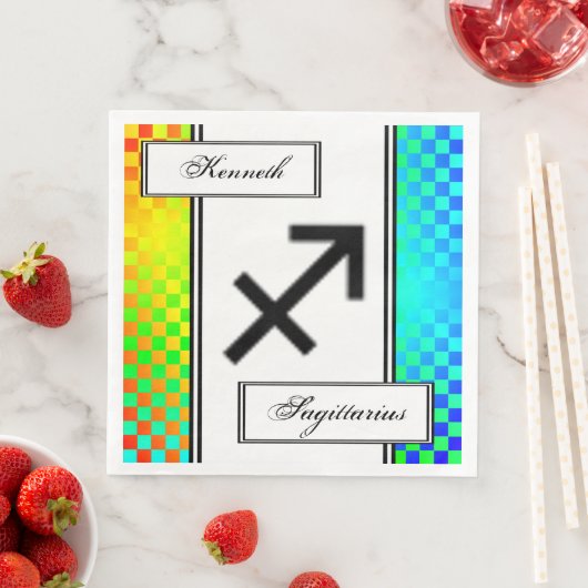 Serviette En Papier Symbole zodiaque Sagittarius Stand par Kenneth Yon (En situation)