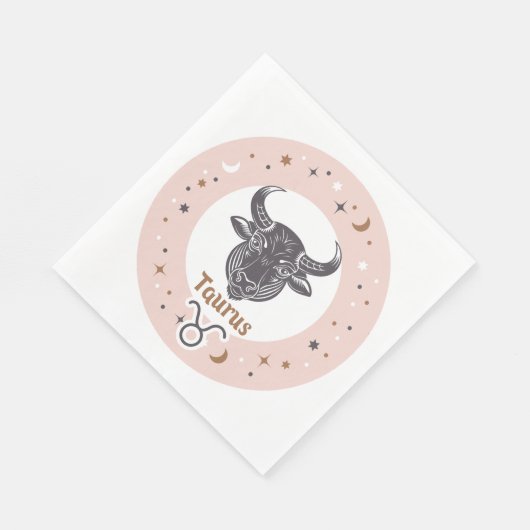 Serviette En Papier SYMBOLE Zodiaque Taurus (Coin)