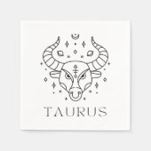 Serviette En Papier SYMBOLE Zodiaque Taurus (Devant)