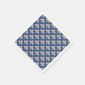 Serviette En Papier Symboles de fleur de lis (Coin)