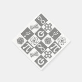 Serviette En Papier Symboles de geeks (Coin)