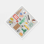 Serviette En Papier Symboles de New York (Coin)