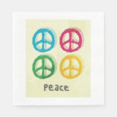 Serviette En Papier Symboles de paix (Devant)