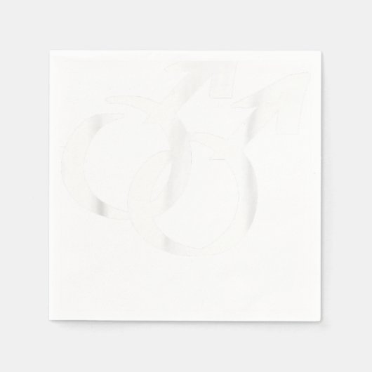 Serviette En Papier Symboles gays (Devant)