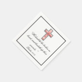 Serviette En Papier Sympathie chrétienne élégante (Coin)