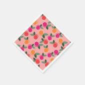 Serviette En Papier Symphonie Citrus coucher de soleil (Coin)