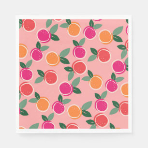 Serviette En Papier Symphonie Citrus coucher de soleil