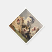 Serviette En Papier Symphonie de Kitten par Julius Adam II (Coin)