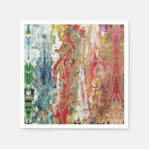 Serviette En Papier Symphonie du Chaos - Palette de l’artiste Abstrait