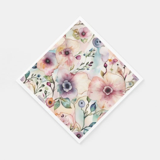 Serviette En Papier Symphonie Pastel Bloom (Coin)