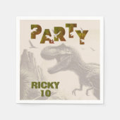 Serviette En Papier T-rex Dinosaur (Devant)