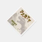 Serviette En Papier T-rex Dinosaur (Coin)