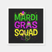 Serviette En Papier T-shirt Casquette Jester  Mardi Gras (Devant)