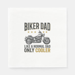 Serviette En Papier T-shirt citation moto vintage Biker Papa_1