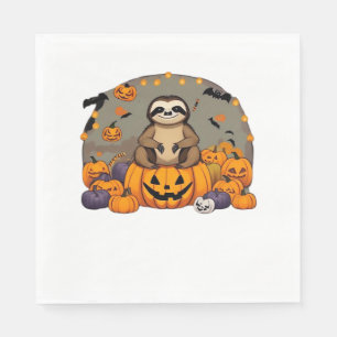 Serviette En Papier T-shirt classique de Sloth-o-ween