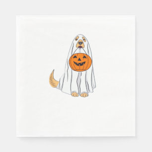 Serviette En Papier T-shirt classique fantôme adorable retriever doré