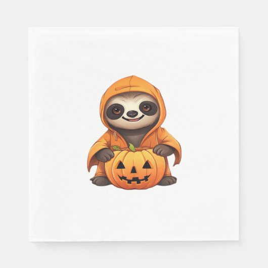 Serviette En Papier T-shirt classique Halloween Slote Sloth (Devant)