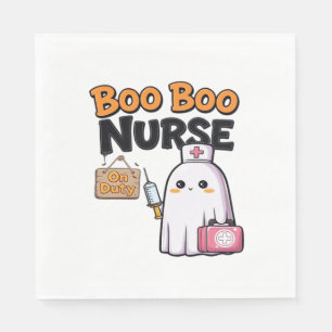 Serviette En Papier T-Shirt Classique Infirmière Boo Boo de Service