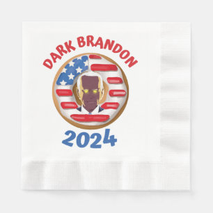 Serviette En Papier T-shirt de marque noire joe Biden 2024 mème