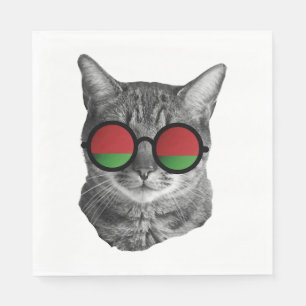 Serviette En Papier T-shirt drôle de chat - Biélorussie