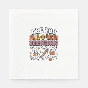 Serviette En Papier T-shirt drôle de directions de fantôme d'enseignan