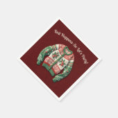 Serviette En Papier T-shirt drôle et laid de Noël Fête de fin d'année (Coin)