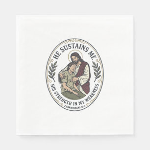 Serviette En Papier T-Shirt Encouragement de Jésus pour Maladie Chroni