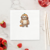 Serviette En Papier T-shirt Essential de Slothster Halloween (En situation)