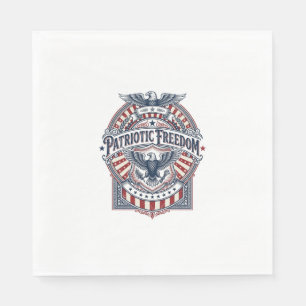 Serviette En Papier T-shirt graphique vectoriel USA Foi patriotique pl