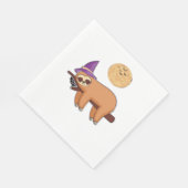 Serviette En Papier T-shirt Halloween sorcière Sloth Premium (Coin)