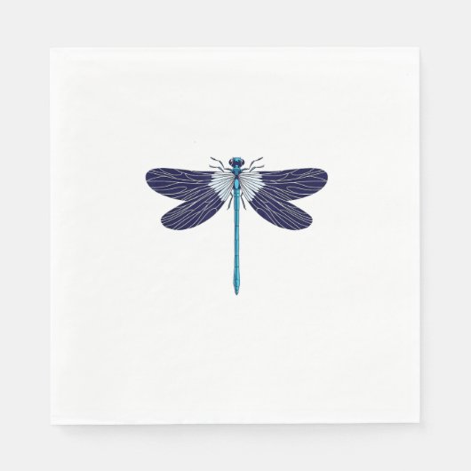 Serviette En Papier T-shirt libellule été_8 (Devant)