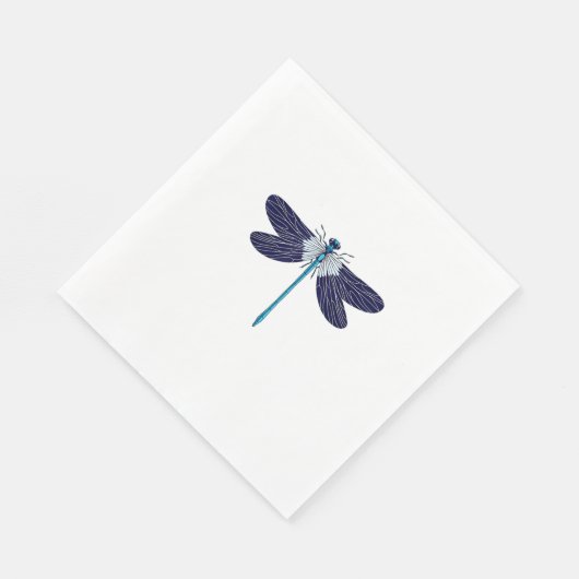 Serviette En Papier T-shirt libellule été_8 (Coin)