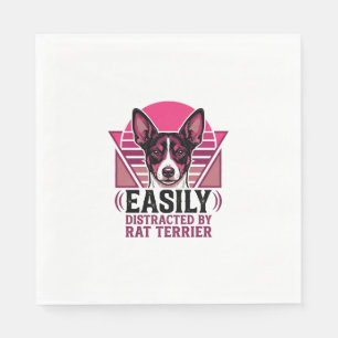 Serviette En Papier T-shirt pour chien Rat Terrier Vintage facilement