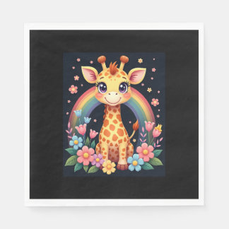 Serviette En Papier T-Shirt pour les amateurs de girafe