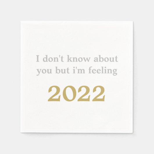 SERVIETTE EN PAPIER T SWIFT NYE NEW YEARS EVE 2022 FUNNY COCKTAIL (Devant)