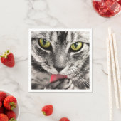 Serviette En Papier tabby (En situation)