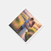 Serviette En Papier Table au coeur : Un conte de serviette" (Coin)