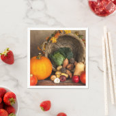Serviette En Papier Table Bountiful Harvest (En situation)