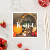 Serviette En Papier Table Bountiful Harvest (En situation)