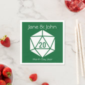 Serviette En Papier Table chic dans des serviettes vertes (En situation)