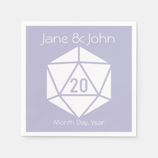 Serviette En Papier Table Chic en Lavender Napkins (Devant)