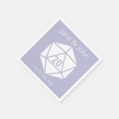Serviette En Papier Table Chic en Lavender Napkins (Coin)