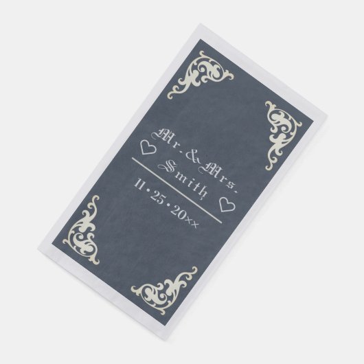 Serviette En Papier Table d'ardoise royale personnalisée Napkin (Coin)