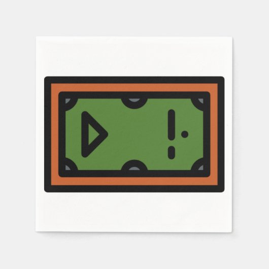 Serviette En Papier table de billard (Devant)