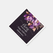 Serviette En Papier Table de fête d'anniversaire violet peony modèle (Coin)