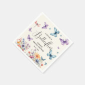 Serviette En Papier Table de Fête des mariées à vie des papillons (Coin)