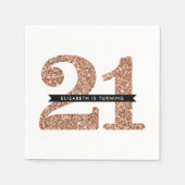 Serviette En Papier TABLE DE FÊTE GRAND ÂGE moderne parties scintillan (Devant)