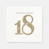 Serviette En Papier TABLE DE FÊTE GRANDE ÂGE moderne 18 parties scinti (Devant)