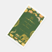 Serviette En Papier Table des Mariages hindous Emerald Om (Coin)